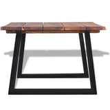 Coffee Table Solid Acacia Wood 110x60x40 cm - Top-Down View
