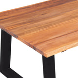 Coffee Table Solid Acacia Wood 110x60x40 cm - 45-Degree Angle