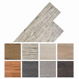 Flooring Planks 18 pcs Grey 5.26 m² PVC - Low Angle