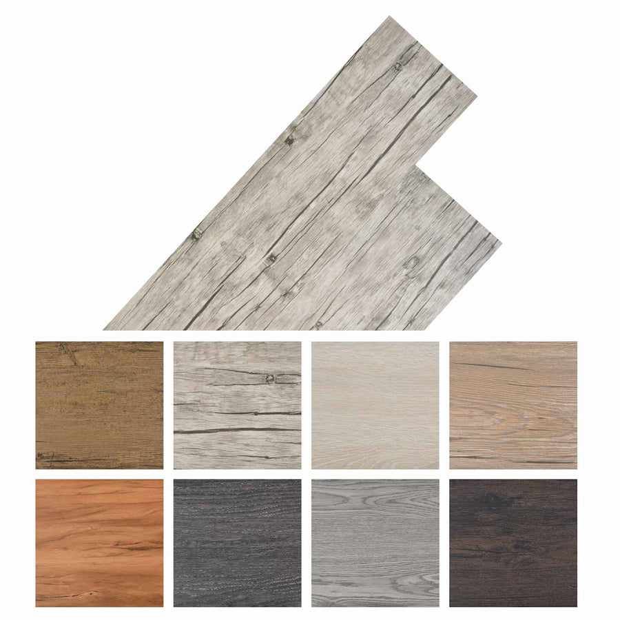Flooring Planks Washed oak 5.26 m² 18 pcs PVC