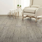 Non Self-adhesive PVC Flooring Planks 5.26 m² 2 mm Oak Washed - Top-Down View