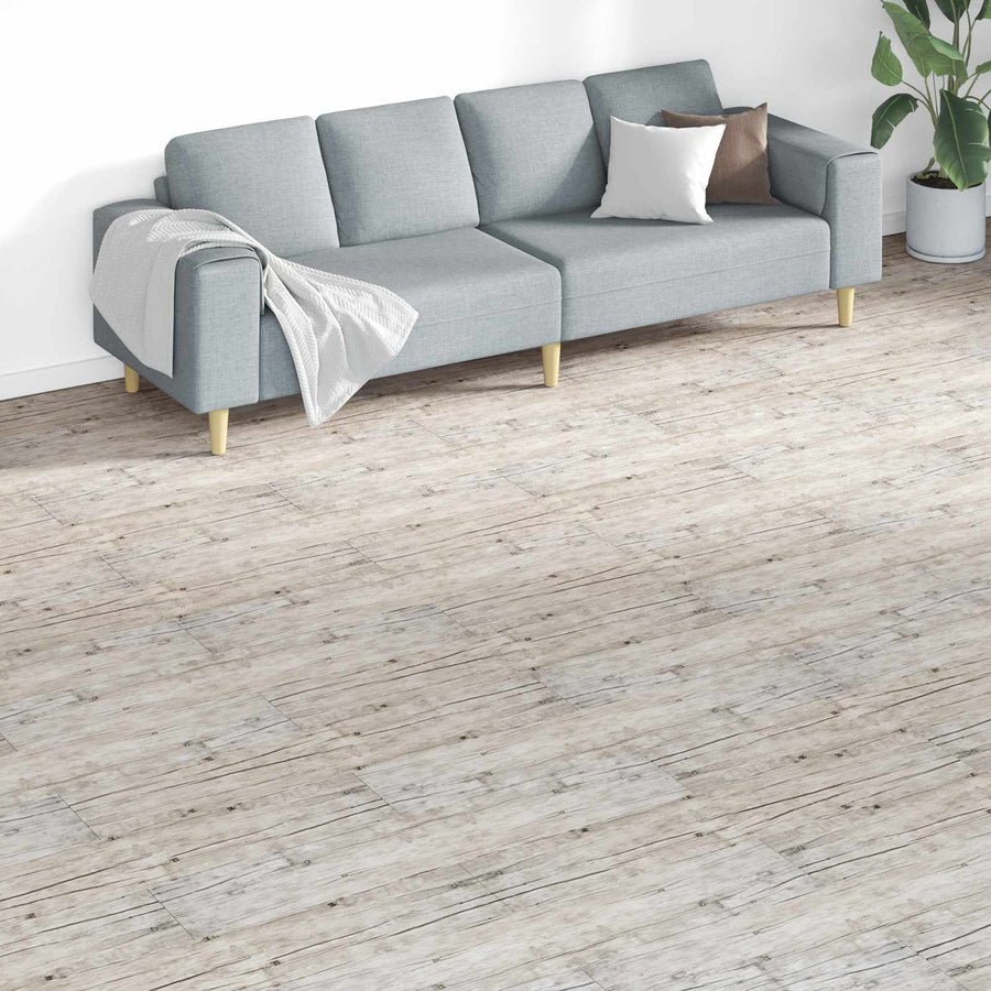 Flooring Planks Washed oak 5.26 m² 18 pcs PVC