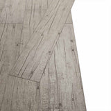 Flooring Planks 18 pcs Grey 5.26 m² PVC - Top-Down View