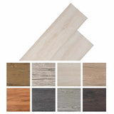 Flooring Planks 18 pcs White 5.26 m² PVC - Low Angle