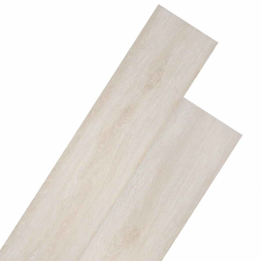 Flooring Planks Oak classic white 5.26 m² 18 pcs PVC