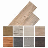 Flooring Planks 18 pcs Brown 5.26 m² PVC - Low Angle