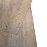 Non Self-adhesive PVC Flooring Planks 5.26 m² 2 mm Oak Brown - Side View