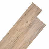 Flooring Planks 18 pcs Brown 5.26 m² PVC - Front View