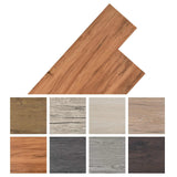 Flooring Planks 18 pcs Brown 5.26 m² PVC - Low Angle