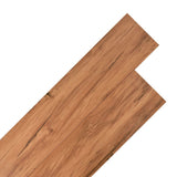 Flooring Planks 18 pcs Brown 5.26 m² PVC - Front View