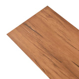 Flooring Planks 18 pcs Brown 5.26 m² PVC - Side View