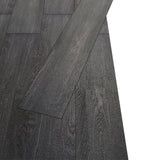 Non Self-adhesive PVC Flooring Planks 5.26 m² 2 mm Black and White - Side View