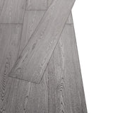 Non Self-adhesive PVC Flooring Planks 5.26 m² 2 mm Dark Grey - Side View