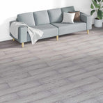 Flooring Planks Dark Grey 5.26 m² 18 pcs PVC