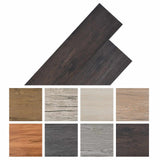Flooring Planks 18 pcs Dark Grey 5.26 m² PVC - Low Angle