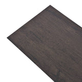 Non Self-adhesive PVC Flooring Planks 5.26 m² 2 mm Oak Dark Grey - Front View