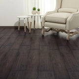 Non Self-adhesive PVC Flooring Planks 5.26 m² 2 mm Oak Dark Grey - Top-Down View