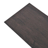 Flooring Planks 18 pcs Dark Grey 5.26 m² PVC - Side View