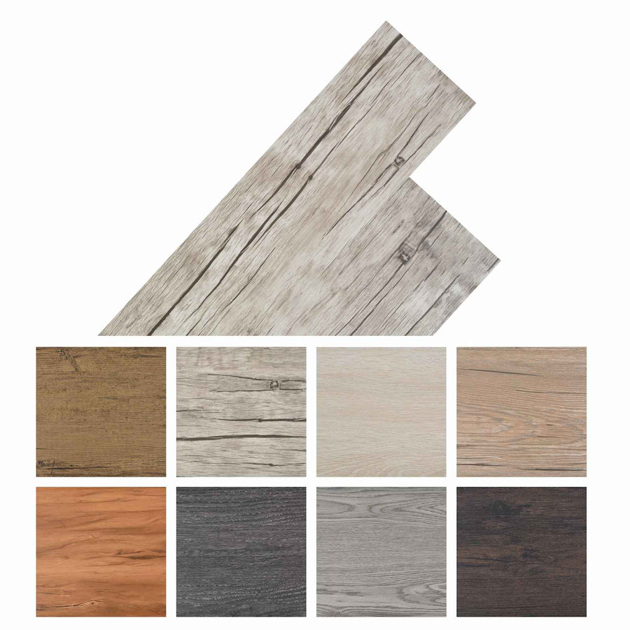 Flooring Planks Washed Oak 5,02 m² 36 pcs PVC