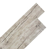 Flooring Planks 5,02 m² 36 pcs PVC Washed Oak - Front View