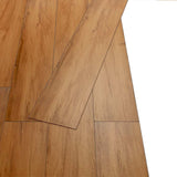Flooring Planks 36 pcs Natural 5,02 m² PVC - Top-Down View