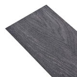 Self-adhesive PVC Flooring Planks 5.02 m² 2 mm Black and White - Front View