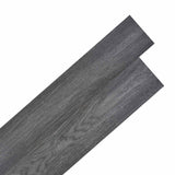 Flooring Planks 36 pcs Black and White 5,02 m² PVC - Front View