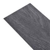 Flooring Planks 36 pcs Black and White 5,02 m² PVC - Side View