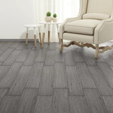 Self-adhesive PVC Flooring Planks 5.02 m² 2 mm Dark Grey - Top-Down View