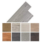 Self-adhesive PVC Flooring Planks 5.02 m² 2 mm Dark Grey - Low Angle