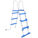 Above-Ground Pool Safety Ladder with 3 Steps 107 cm - Front View