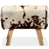 Stool Genuine Goat Leather 60x30x50 cm - Front View