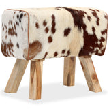 Stool Genuine Goat Leather 60x30x50 cm - Extra Image