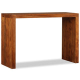 Console Table Solid Wood with Honey Finish 110x40x76 cm - Front View