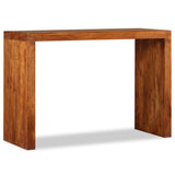 Console Table Solid Wood with Honey Finish 110x40x76 cm - Top-Down View