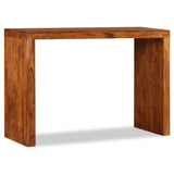 Console Table Solid Wood with Honey Finish 110x40x76 cm - 45-Degree Angle