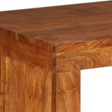 Console Table Solid Wood with Honey Finish 110x40x76 cm - Close-Up Angle