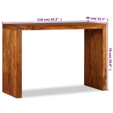 Console Table Solid Wood with Honey Finish 110x40x76 cm