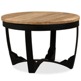 Coffee Table Solid Rough Mango Wood 60x40 cm - 45-Degree Angle