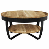 Coffee Table 65 cm Solid Rough Mango Wood