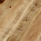 Coffee Table 65 cm Solid Rough Mango Wood - Close-Up Angle