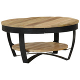 Coffee Table 65 cm Solid Rough Mango Wood - Extra Image