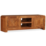 TV Cabinet Solid Wood with Honey Finish 120x30x40 cm - 45-Degree Angle