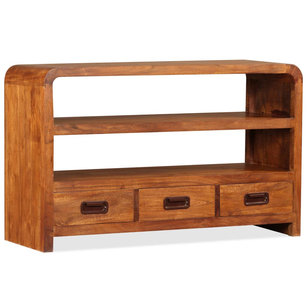 TV Cabinet Solid Wood Acacia