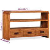 TV Cabinet Solid Wood Acacia