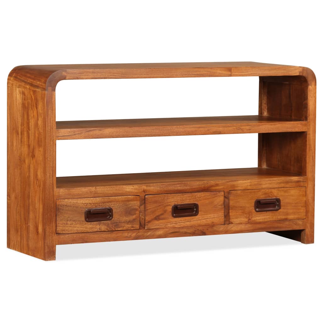TV Cabinet Solid Wood Acacia