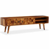 TV Cabinet Solid Acacia Wood 140x30x40 cm