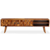 TV Cabinet Solid Acacia Wood 140x30x40 cm