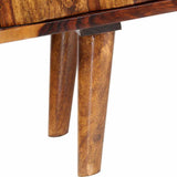 TV Cabinet Solid Acacia Wood 140x30x40 cm - Close-Up Angle