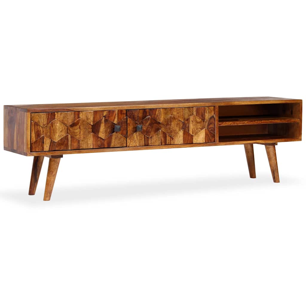 TV Cabinet Solid Acacia Wood 140x30x40 cm